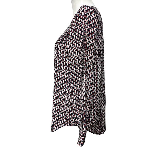 Joie Silk Blouse Shirt Top M Sailboat Print Nautical Long Sleeve Button Up - Picture 4 of 9